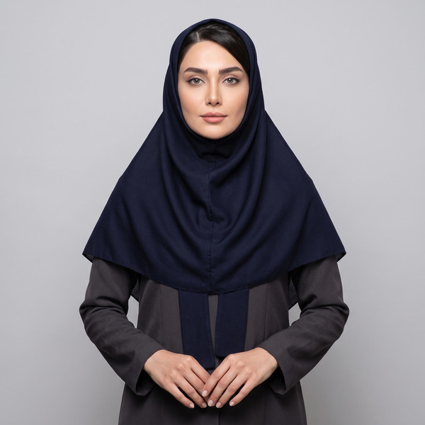 مقنعه نخی کرواتی ( بند دار)
