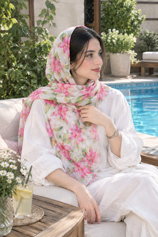 روسری نخی سی اسکارف قد ۱۰۰