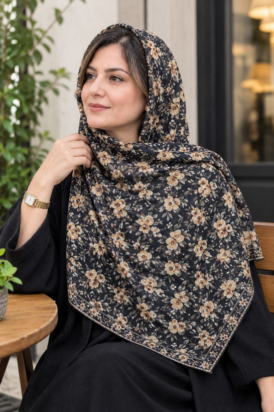 روسری نخی دوردستدوز قواره